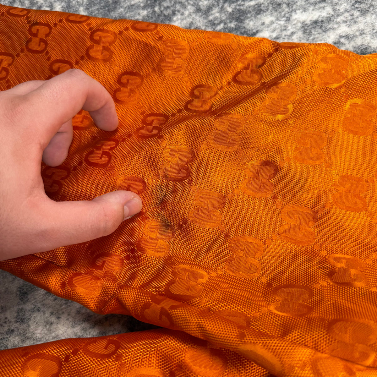 Gucci GG Of The Grid  ‘Orange’ Jacket