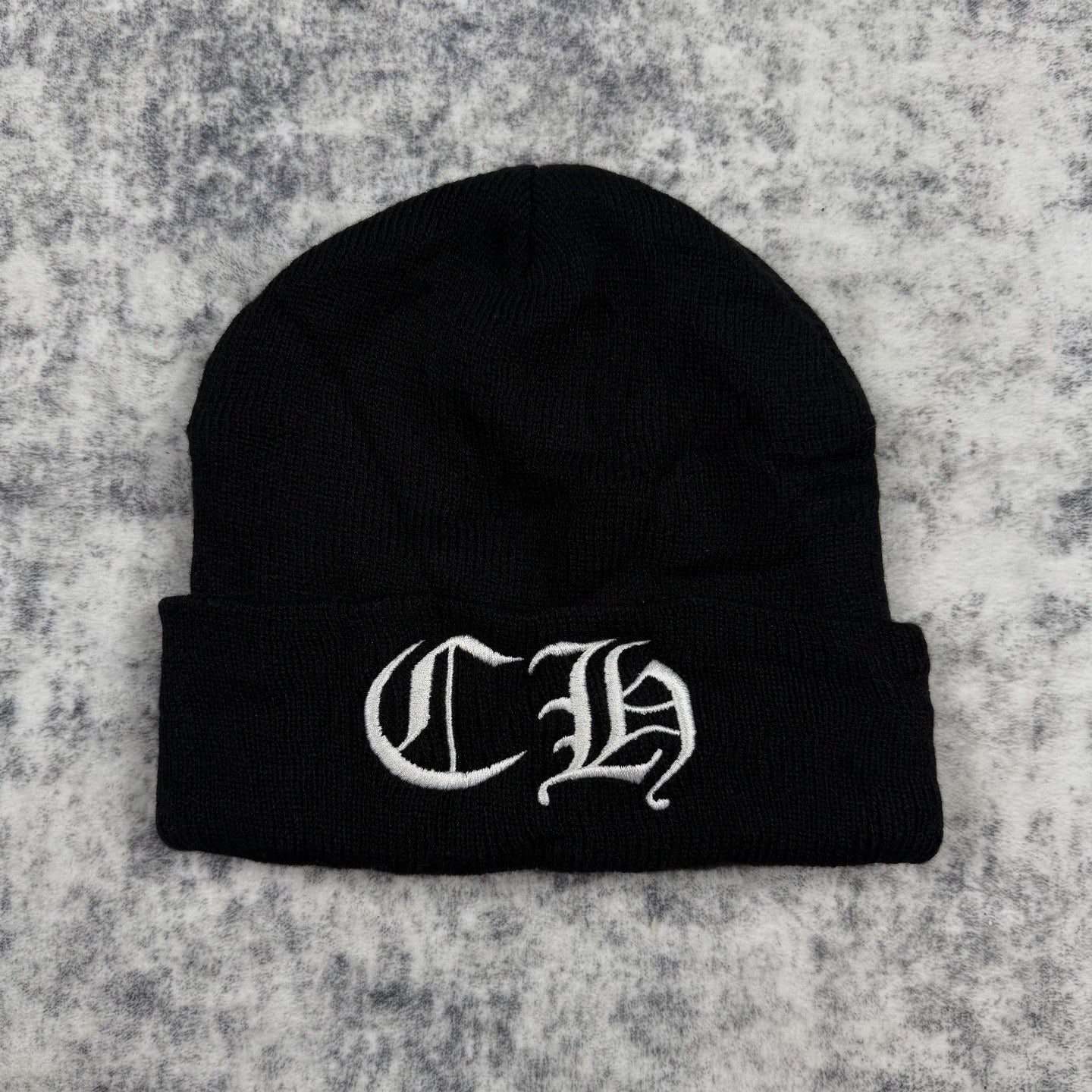 Chrome Hearts Vintage Embroidered CH Logo ‘Black’ Beanie