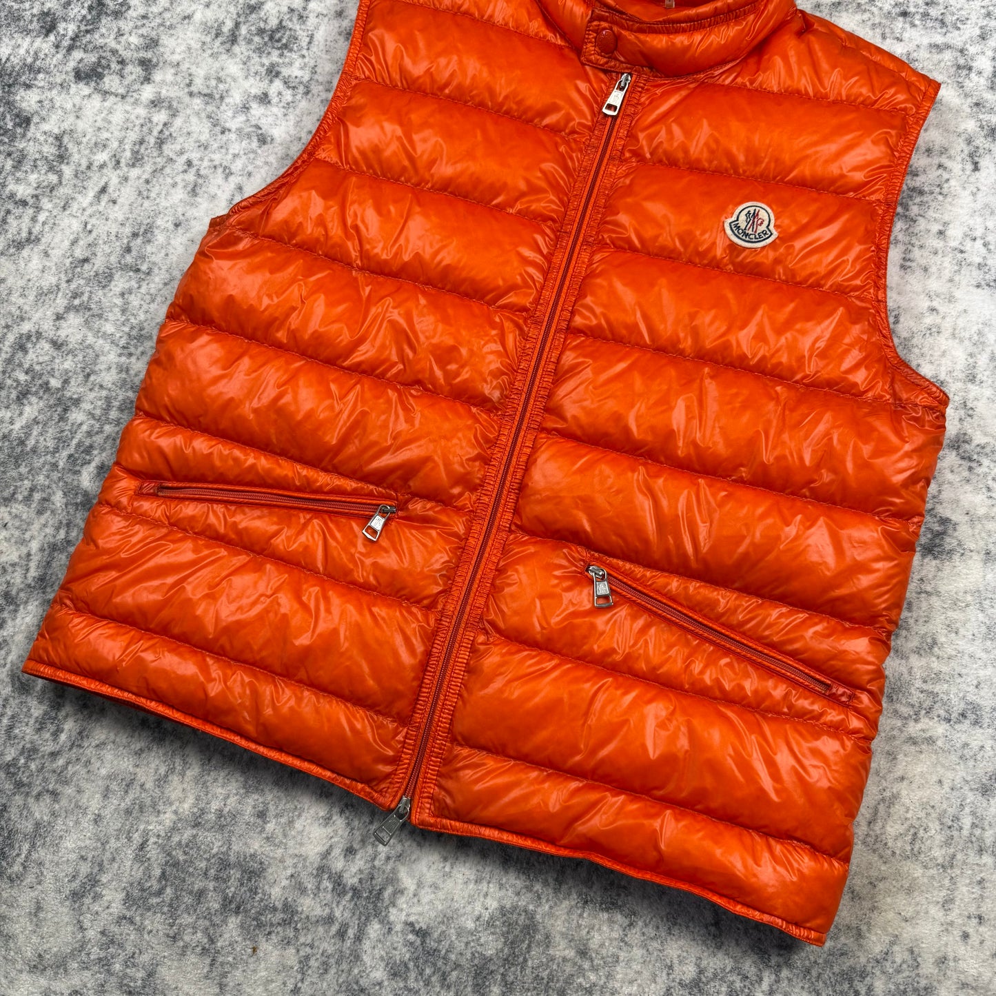 Moncler Gilet Gui ‘Orange’ Puffer Vest