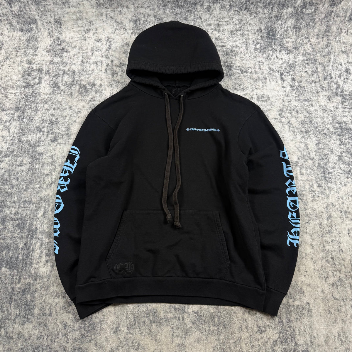 Chrome Hearts ‘Miami Blue’ Script Logo ʼBlack’ Hoodie