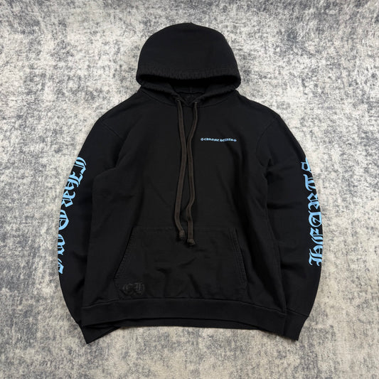 Chrome Hearts ‘Miami Blue’ Script Logo ʼBlack’ Hoodie