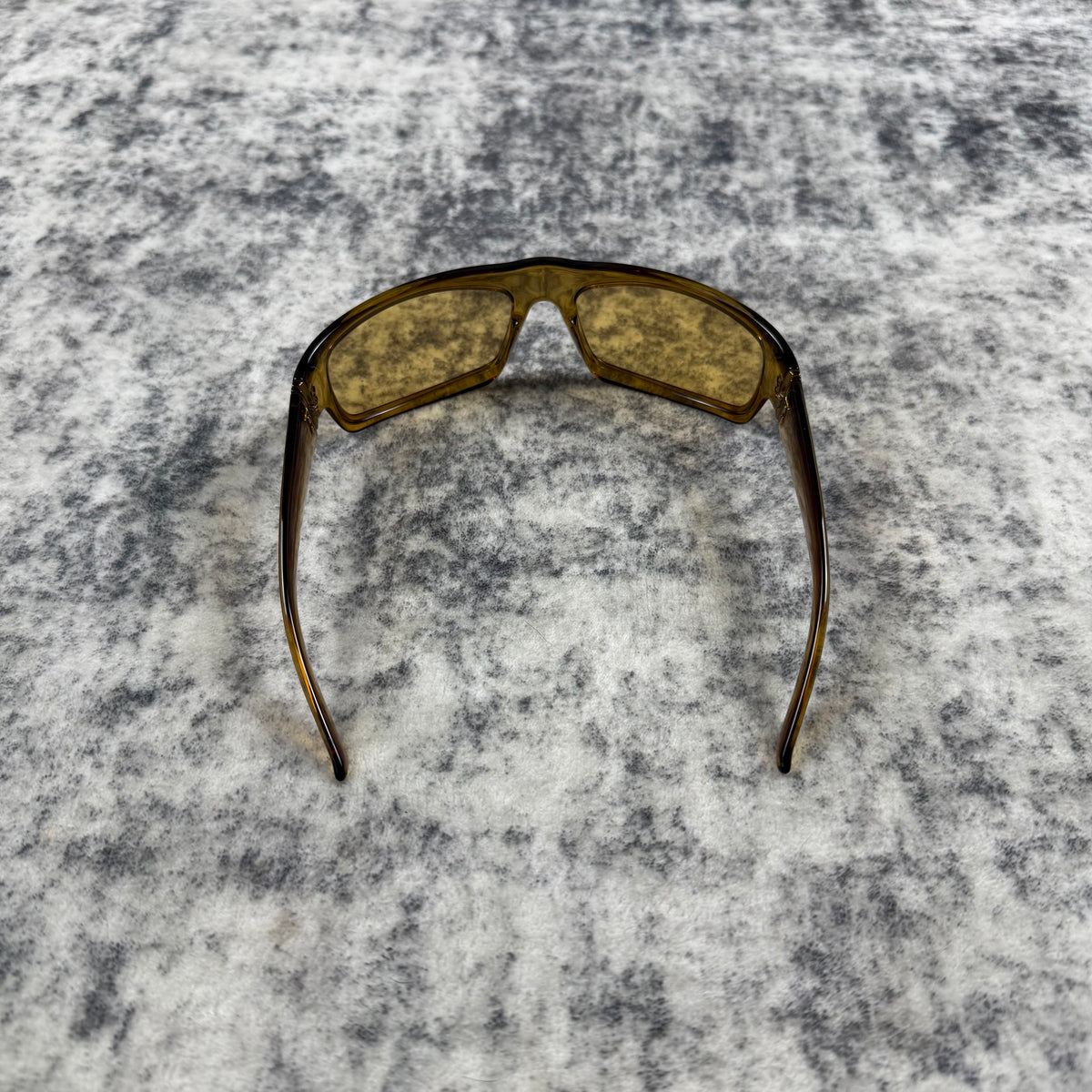 Gucci Vintage GG Amber Shield Sunglasses