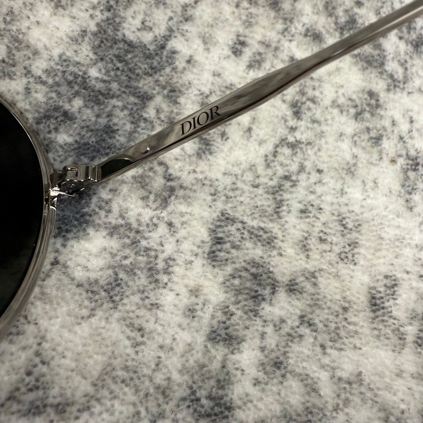 Dior Aviator Sunglasses Oblique Monogram Lens Silver