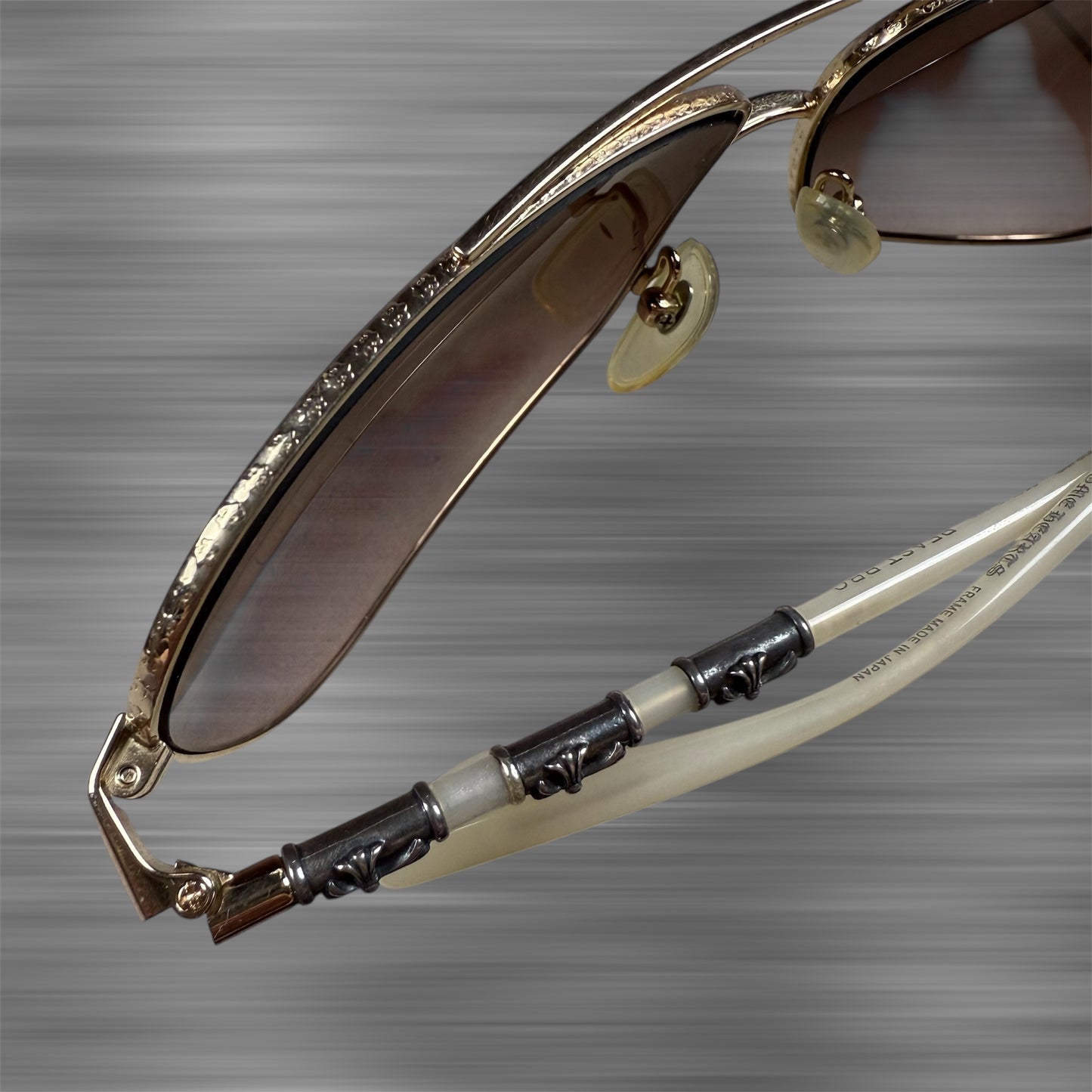 Chrome Hearts ‘Beast BBC’ White Gold/.925 Silver Sunglasses