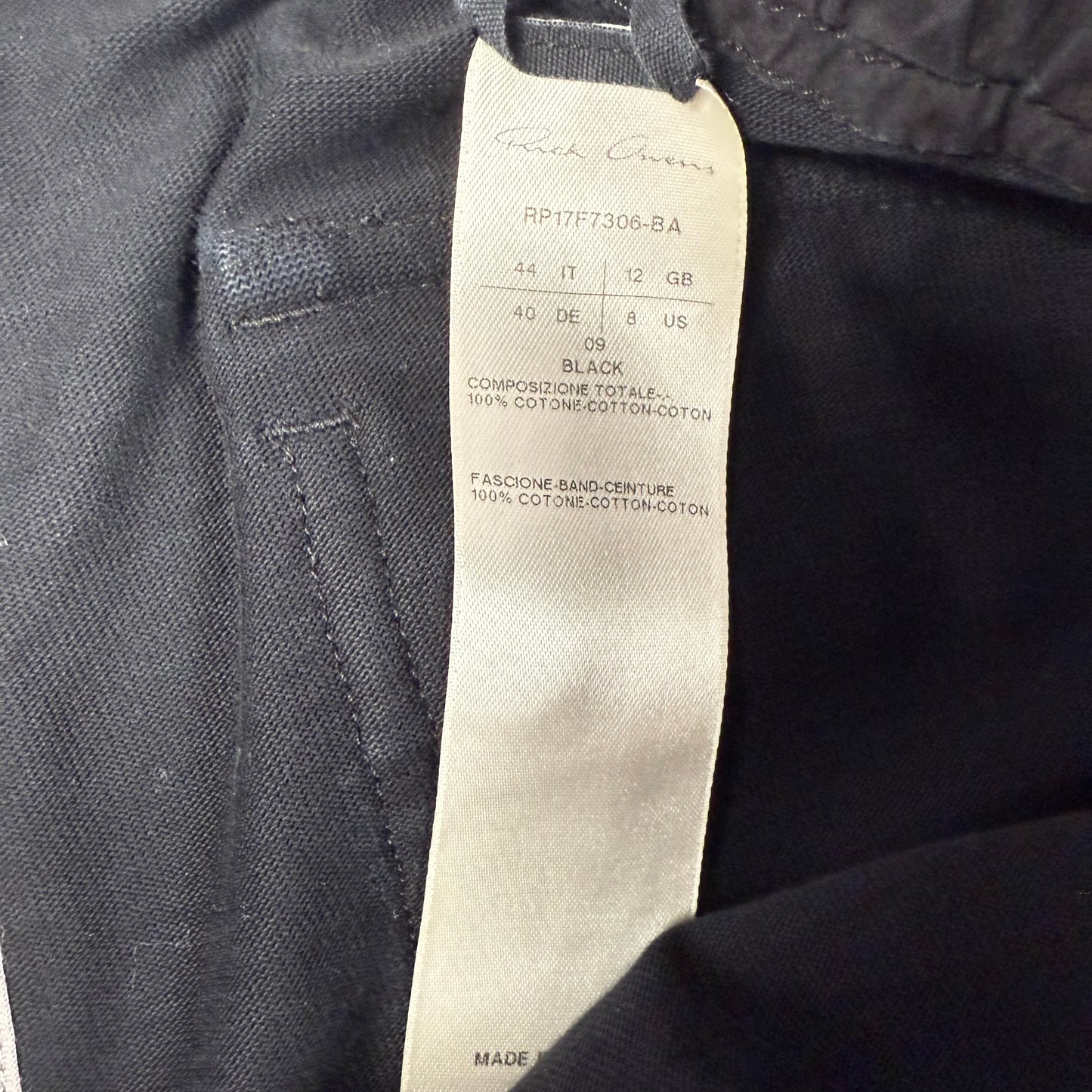 Rick Owens FW17 "GLITTER" Mastodon Cargo Joggers