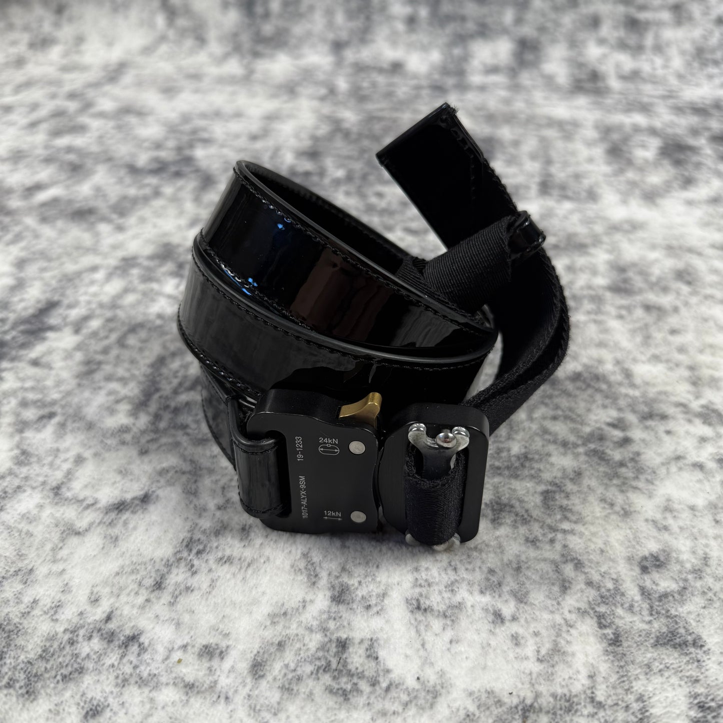 1017 Alyx 9SM Leather Rollercoaster ‘Black’ Belt