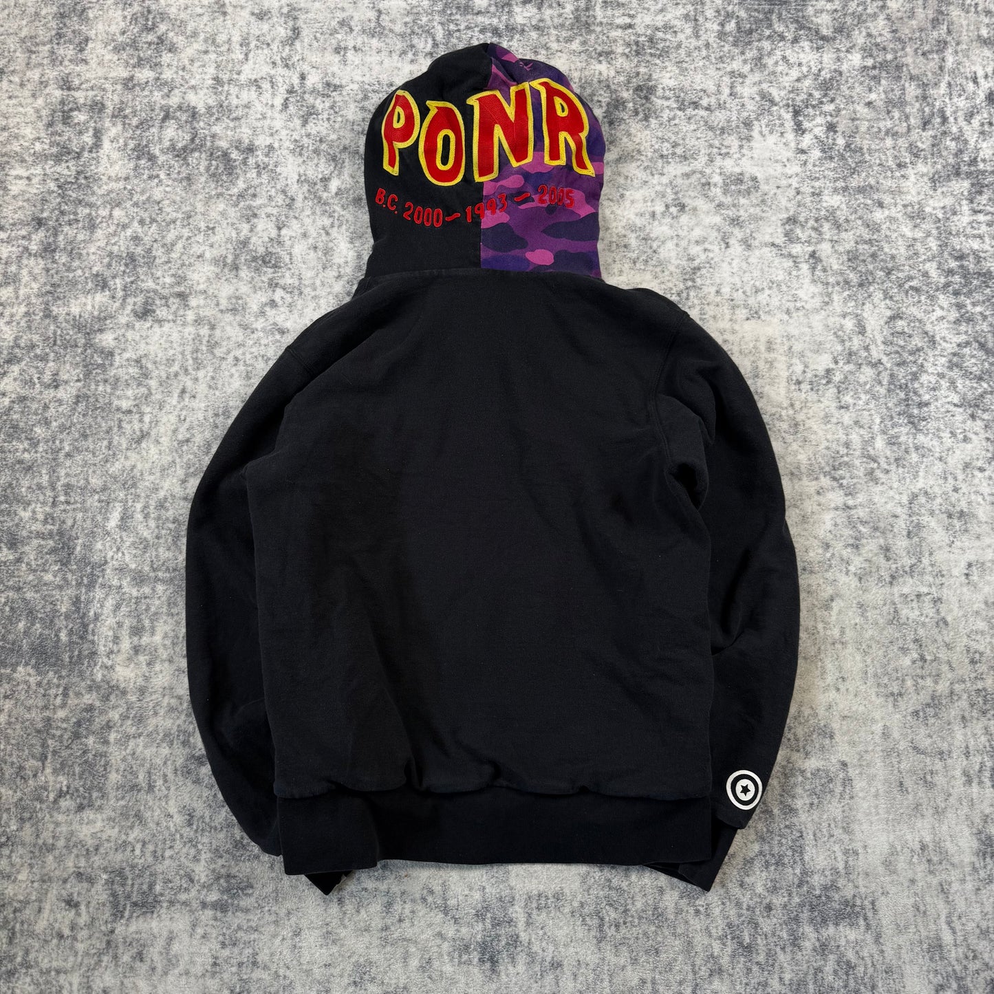 BAPE PONR Reversible Shark ‘Camo/Purple’ Full Zip Hoodie