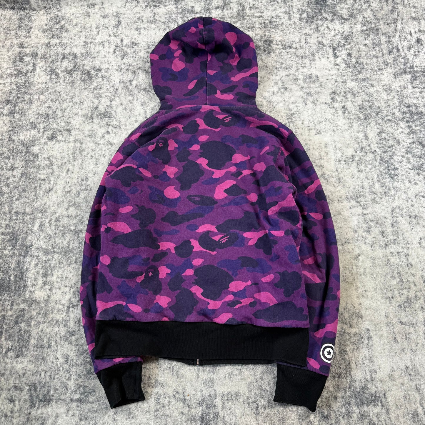 BAPE PONR Reversible Shark ‘Camo/Purple’ Full Zip Hoodie