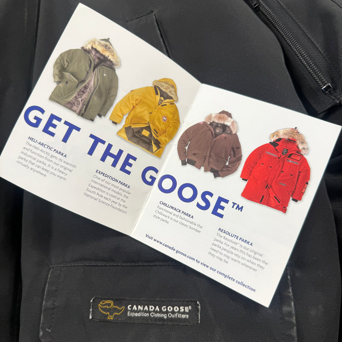 Vintage Canada Goose Chilliwack Bomber ‘Black’ Fur Down Jacket