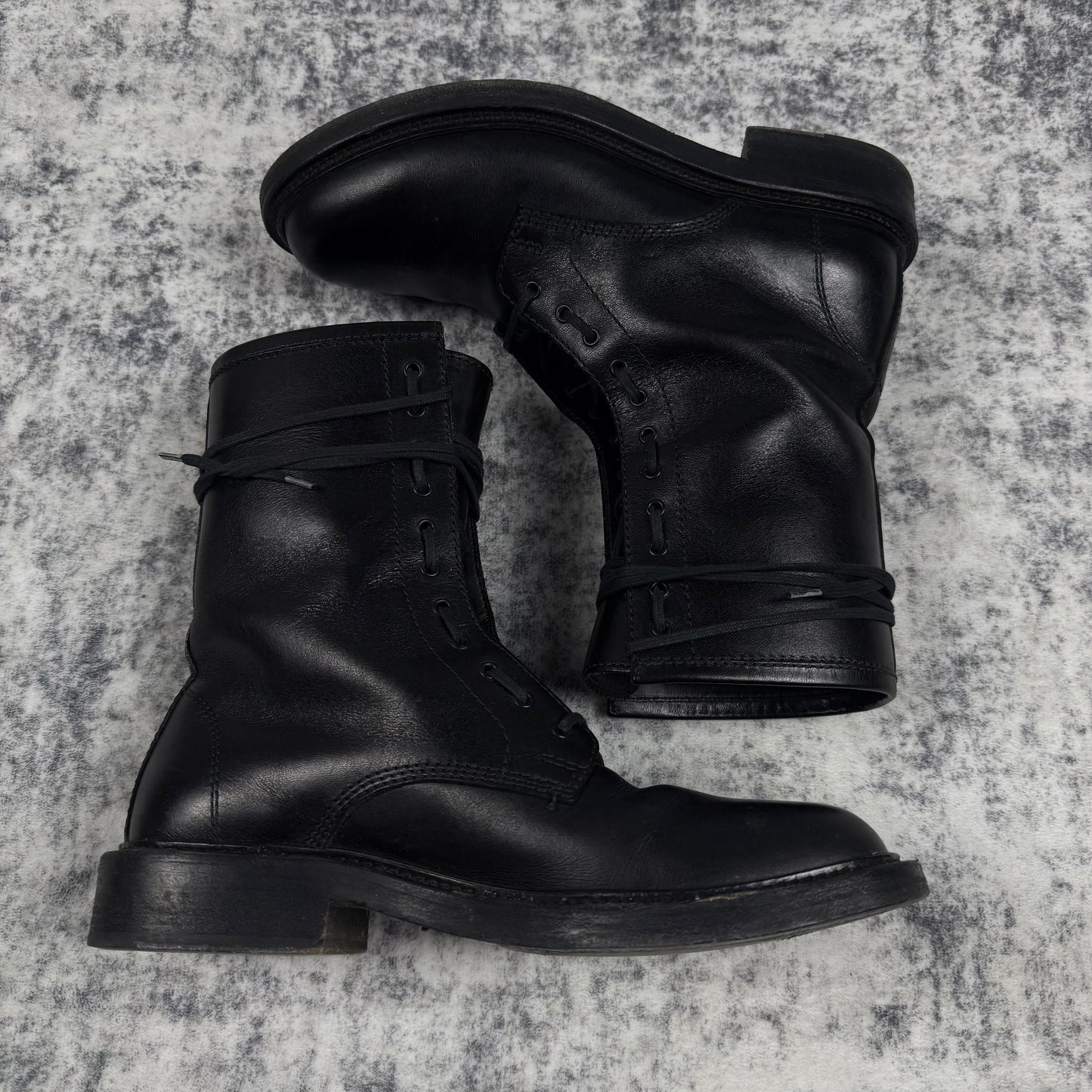 Saint Laurent Paris AW14-15 ‘Ranger’ Combat Lace-up Leather Boots