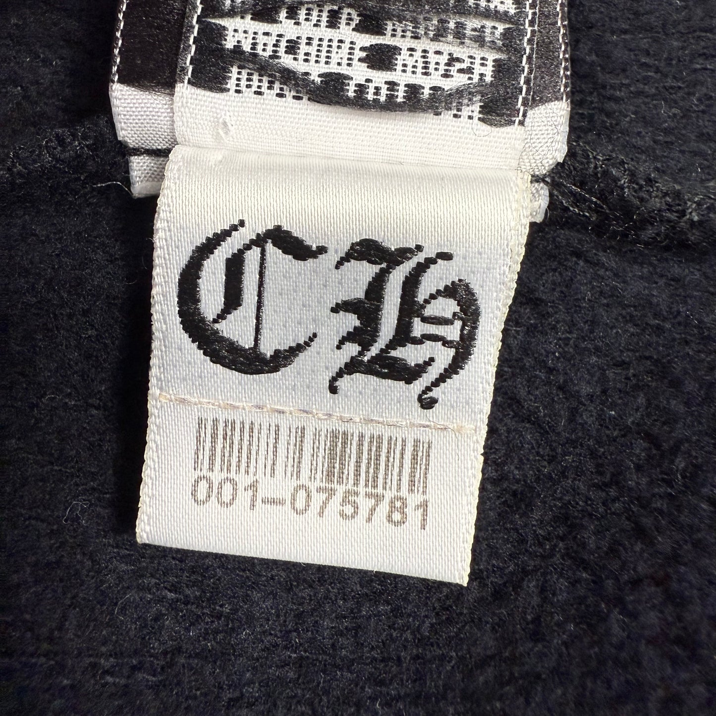Chrome Hearts Vintage Gold Horseshoe Cross ‘Black’ Zip Up Hoodie