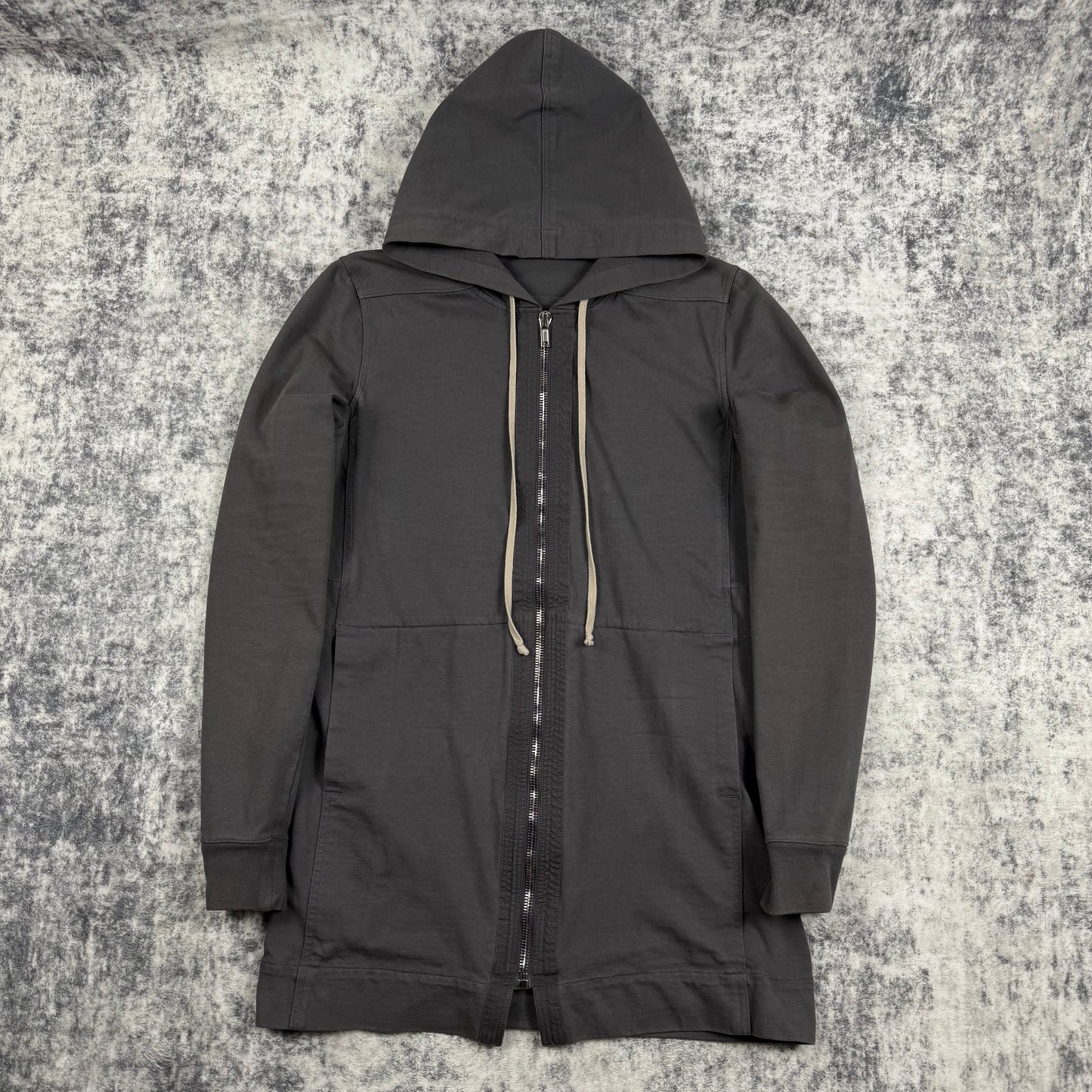 Rick Owens SS/18 Mainline Long Zip Hooded ‘Grey’ Jacket