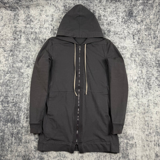 Rick Owens SS/18 Mainline Long Zip Hooded ‘Grey’ Jacket