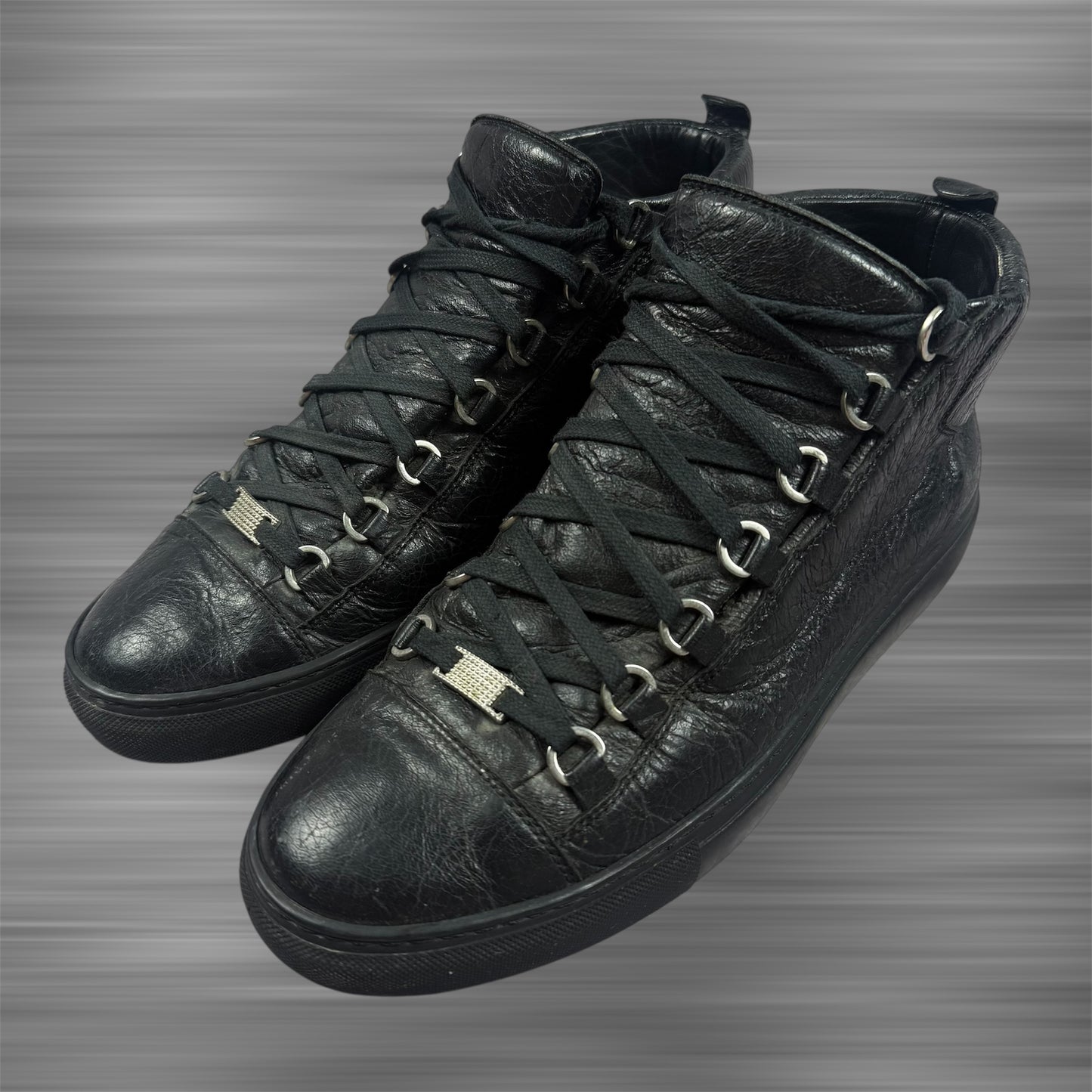 Balenciaga Arena Low Top ‘Black’ Leather Shoes