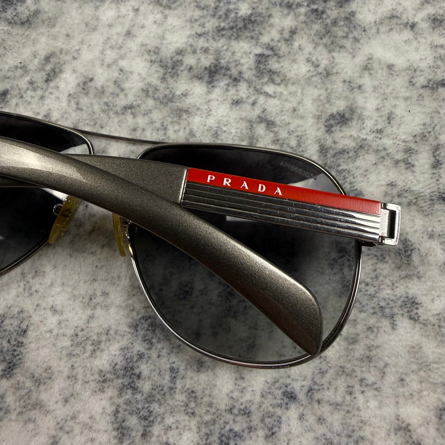 Prada Linea Rossa SPS Aviator ‘Silver/Red’ Sunglasses