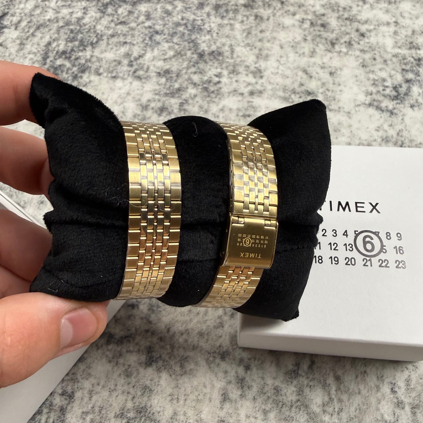 MM6 Maison Margiela x Timex Gold Digital Watch Set