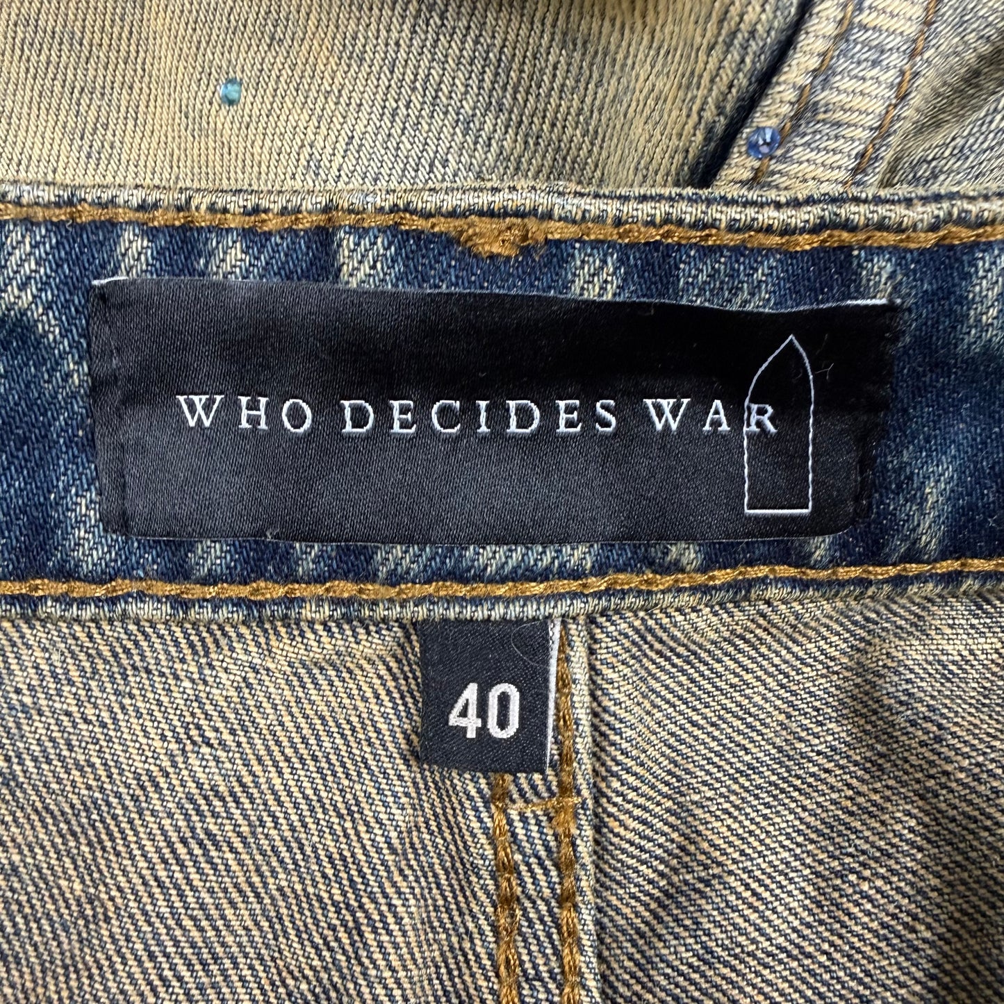 Who Decides War Unfurled Denim Shorts