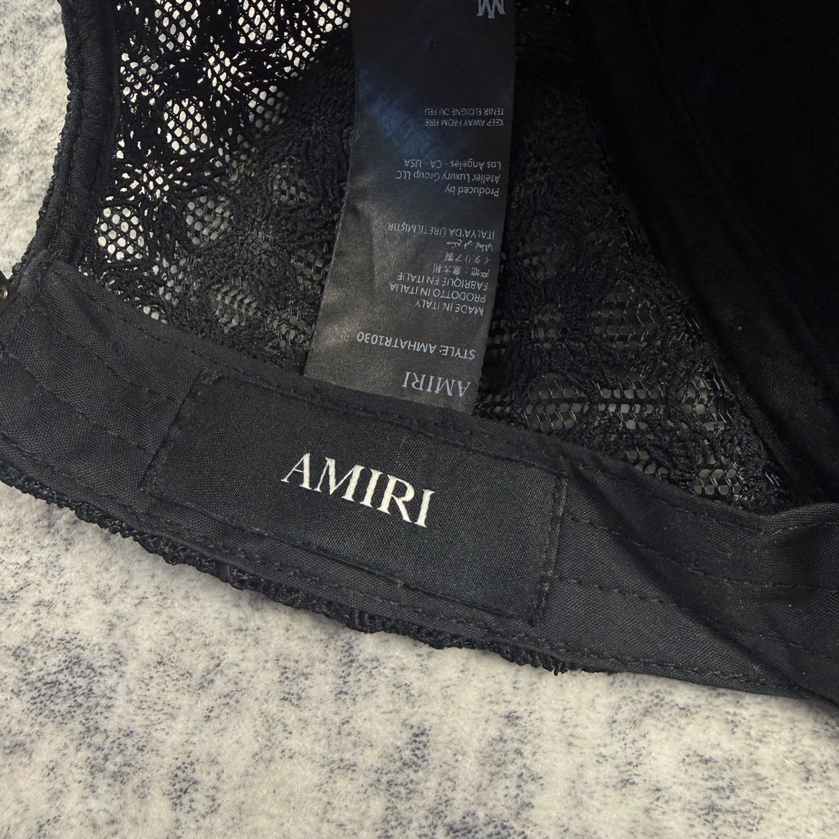 Amiri MA Two Tone ‘Black’ Trucker Hat