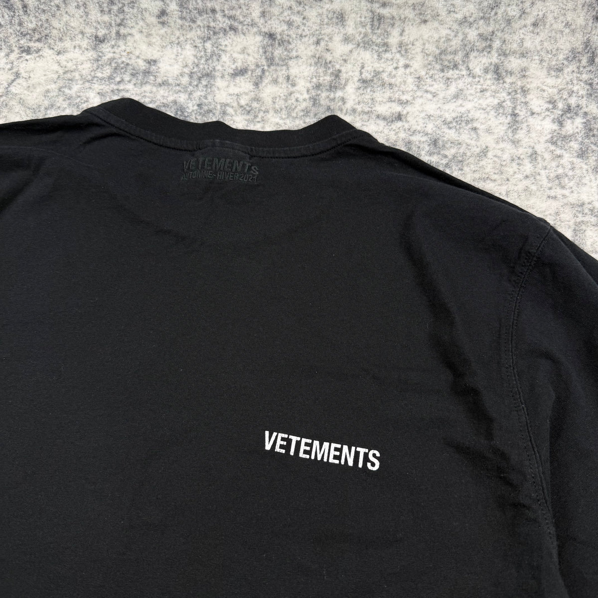 Vetements FW21 Logo Black T-Shirt