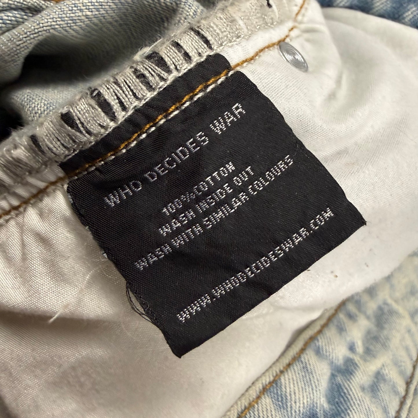 Who Decides War Blue Chaos Jeans