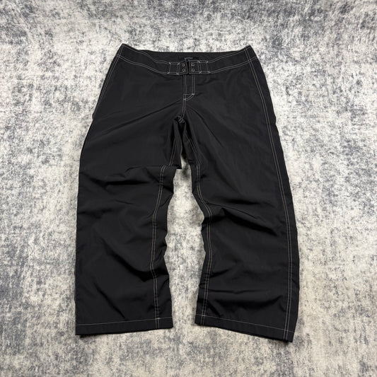 Vintage Gucci Black Contrast Stitch Technical Pants