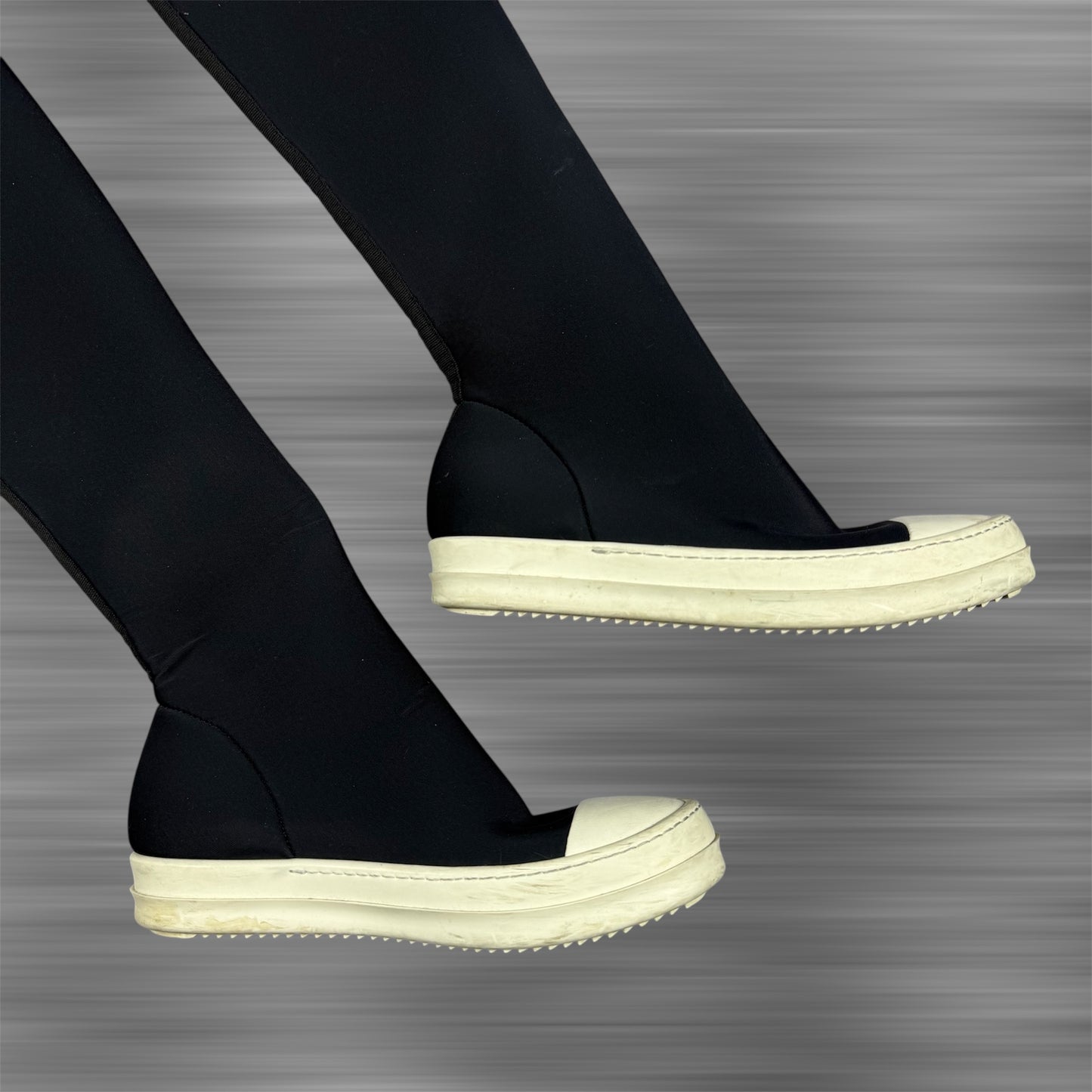 Rick Owens DRKSHDW Ramones Thigh High Stocking Nylon Shoes
