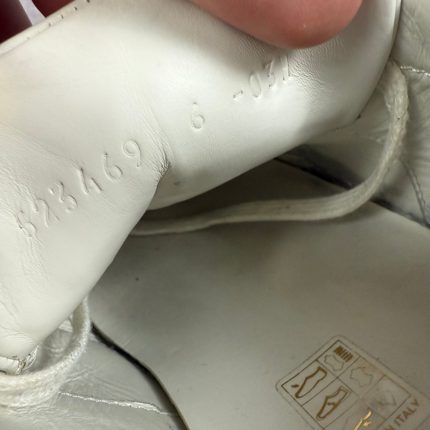 GUCCI ACE Band Logo White Leather Shoes