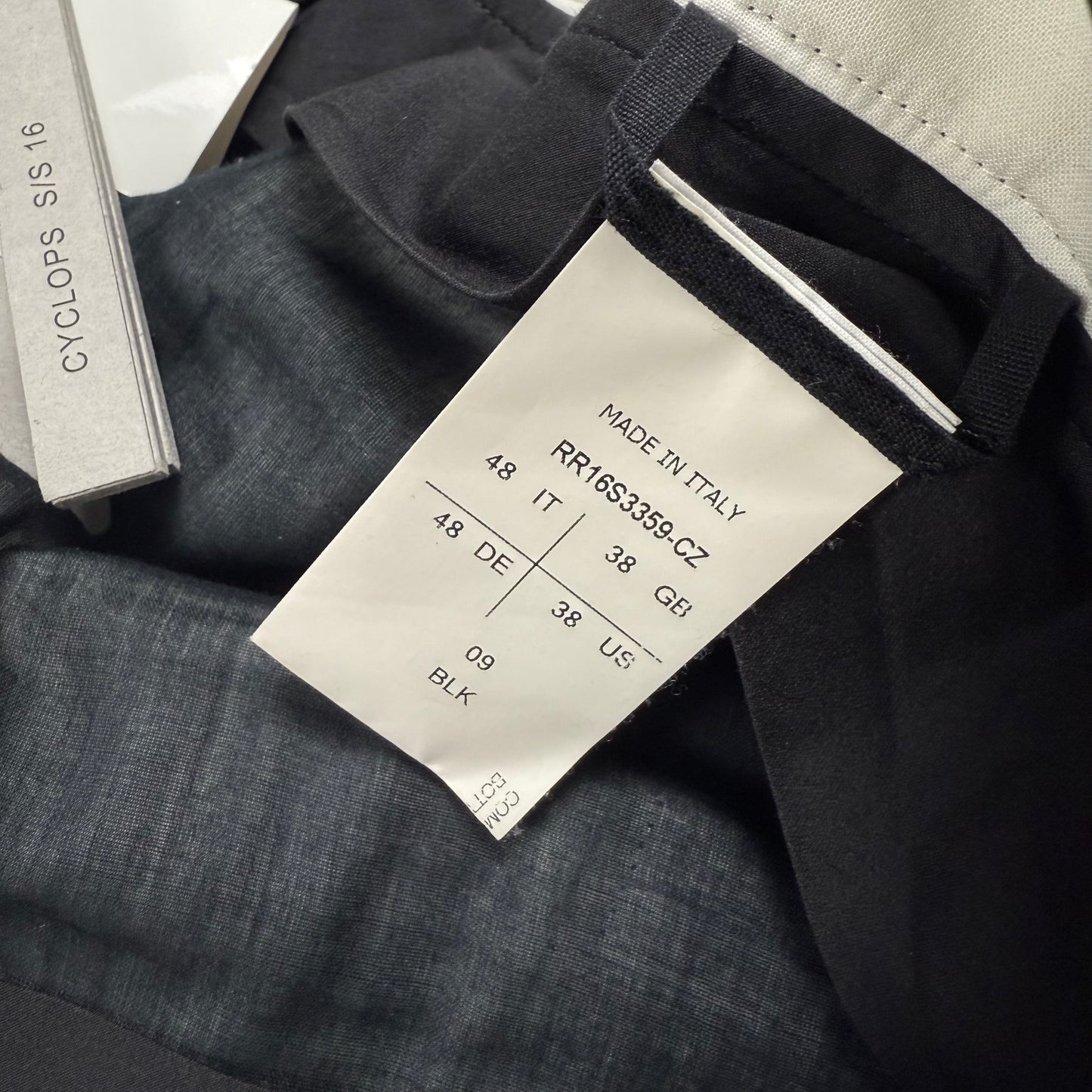 Rick Owens Cyclops S/S 16 Cropped Pants