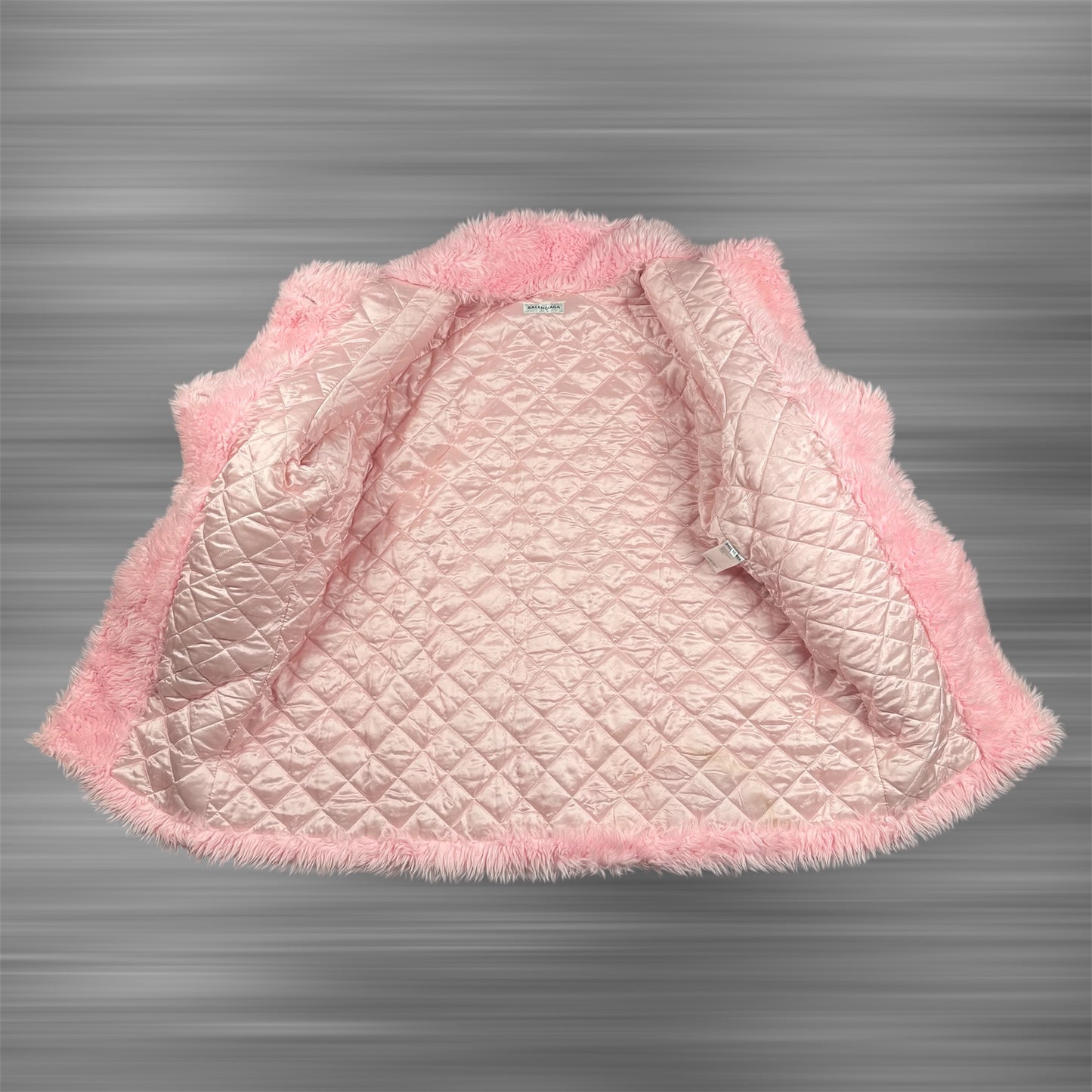 Balenciaga F/W20 Faux Fur Oversized ʼPink’ Coat