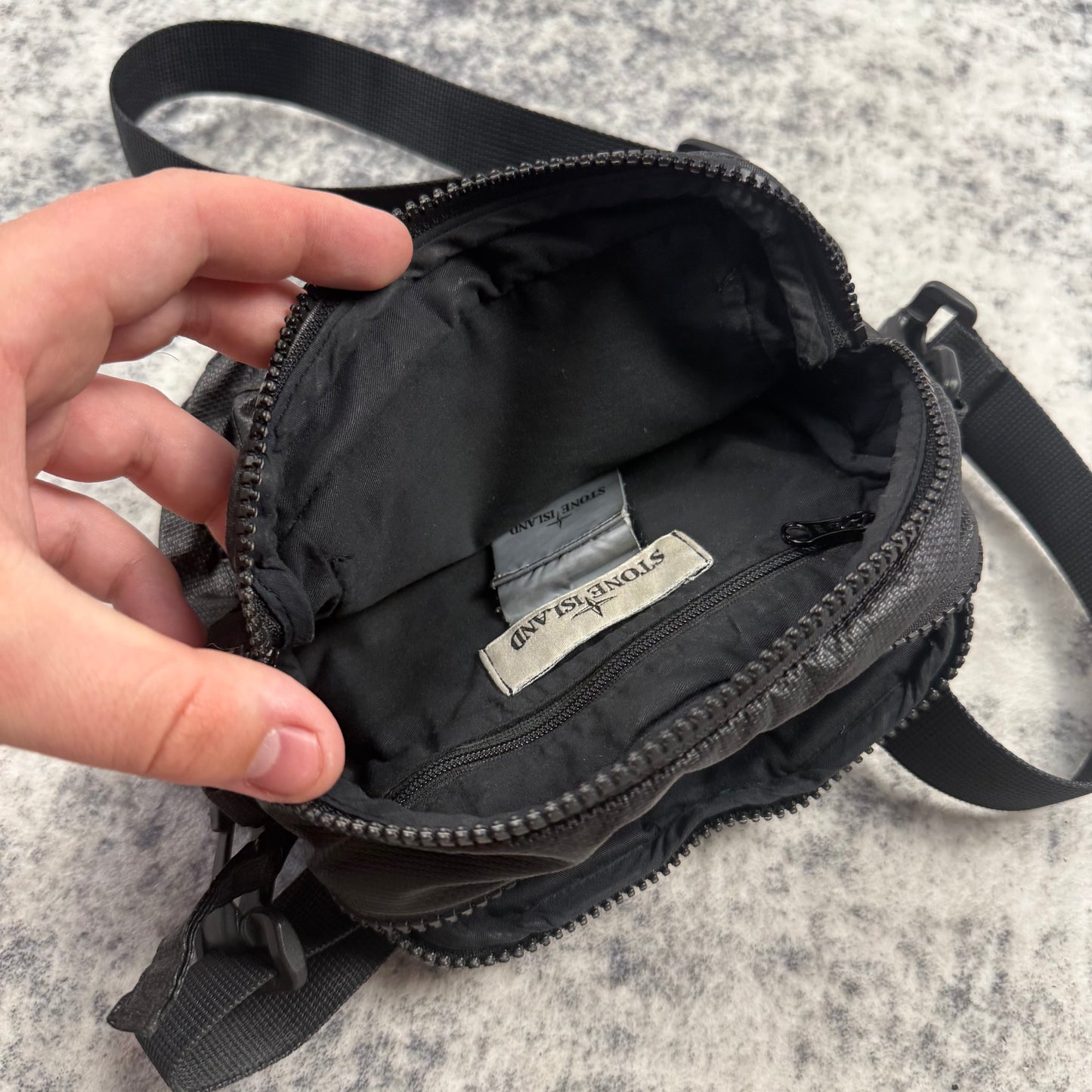 Stone Island Patch ‘Black’ Shoulder Bag