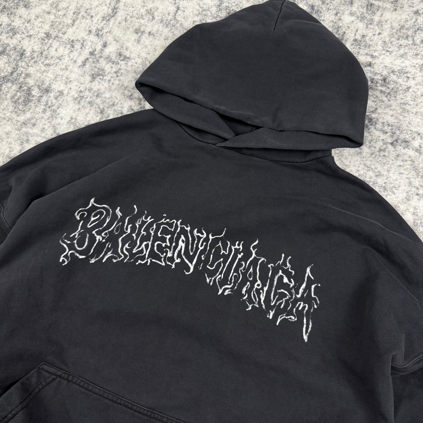 Balenciaga DIY Metal Outline ‘Black’ Hoodie