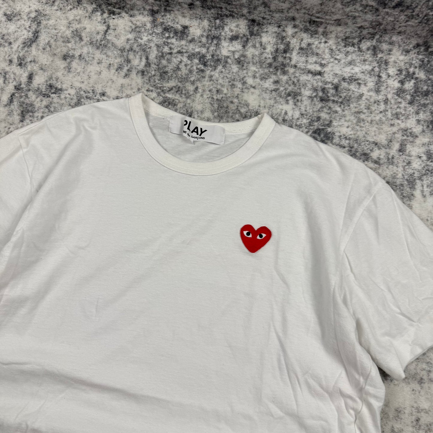 Comme Des Garçons Heart ‘White’ T-Shirt