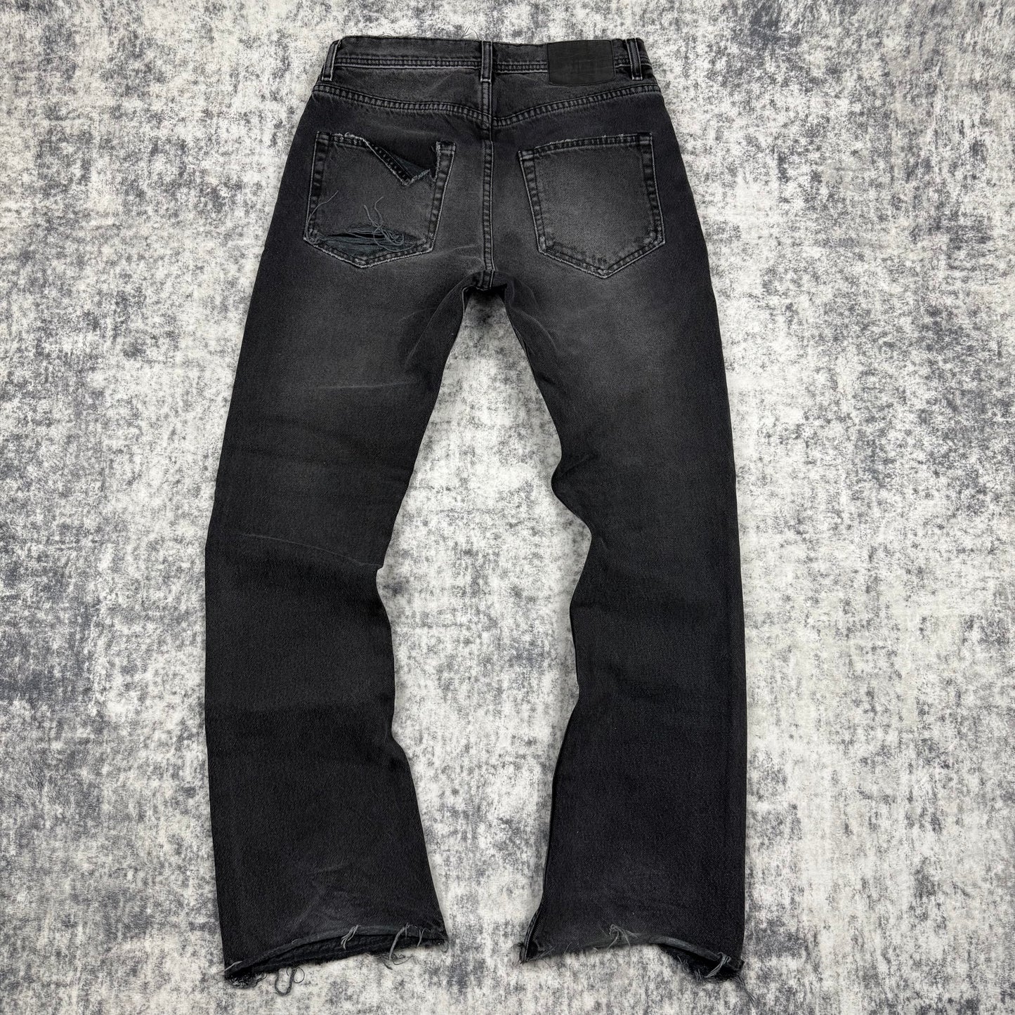 Enfants Riches Déprimés 2023A/W Distressed Burn ‘Black’ Jeans