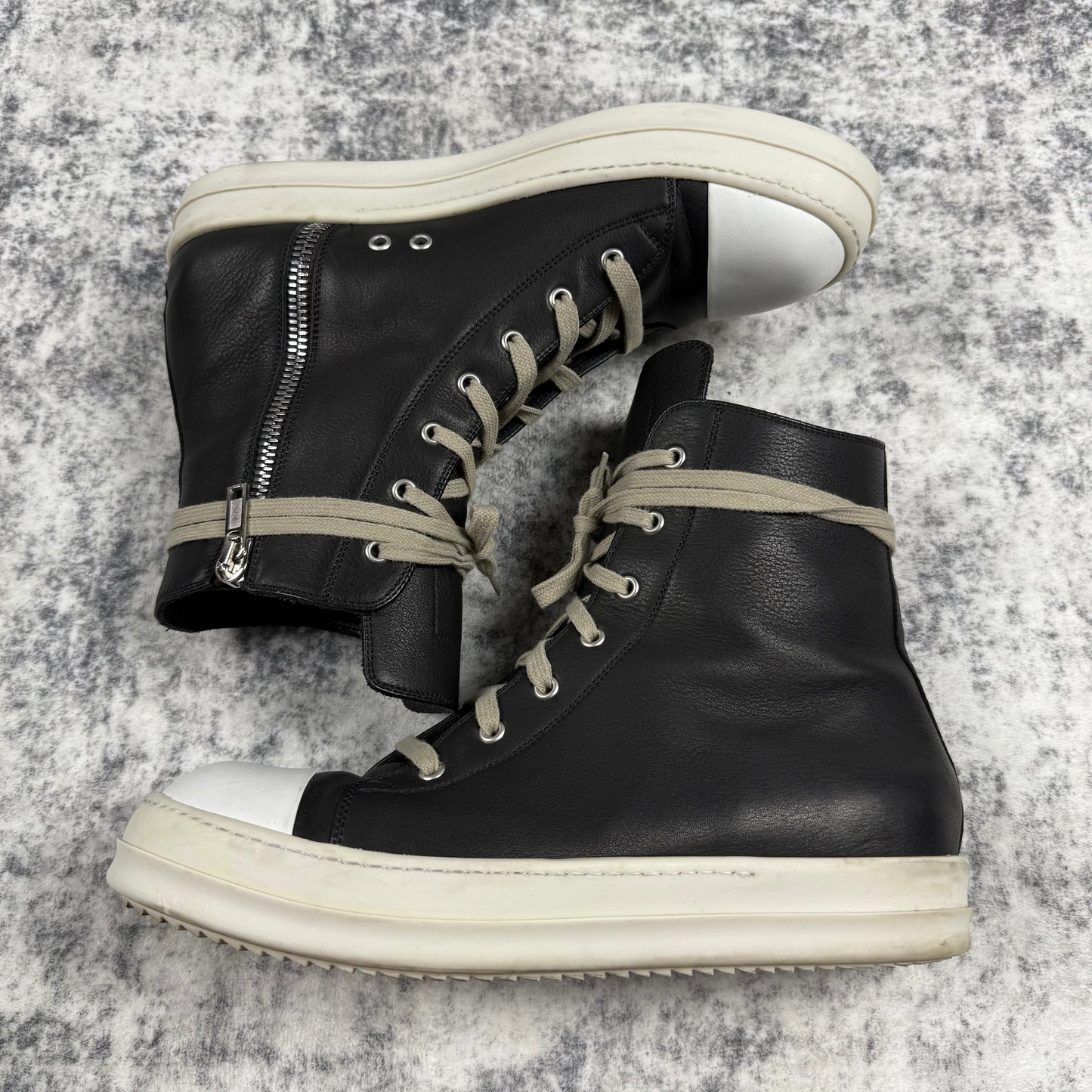Rick Owens Mainline Leather ‘Black’ Ramones