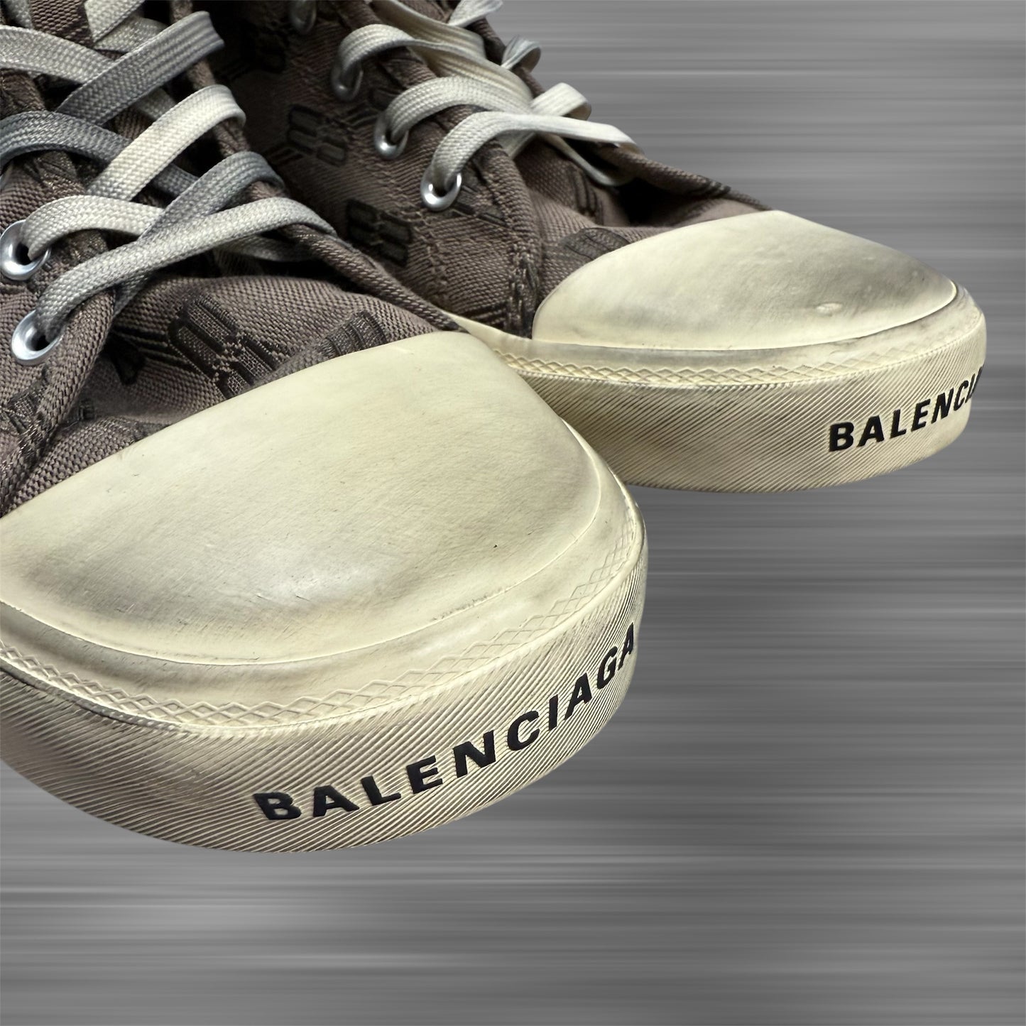 Balenciaga Paris Monogram High Top Shoes