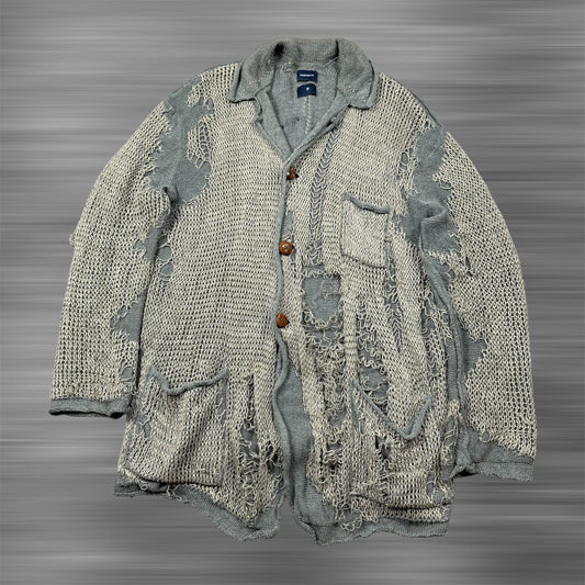 MIHARA YASUHIRO DISTRESSED CARDIGAN Gray