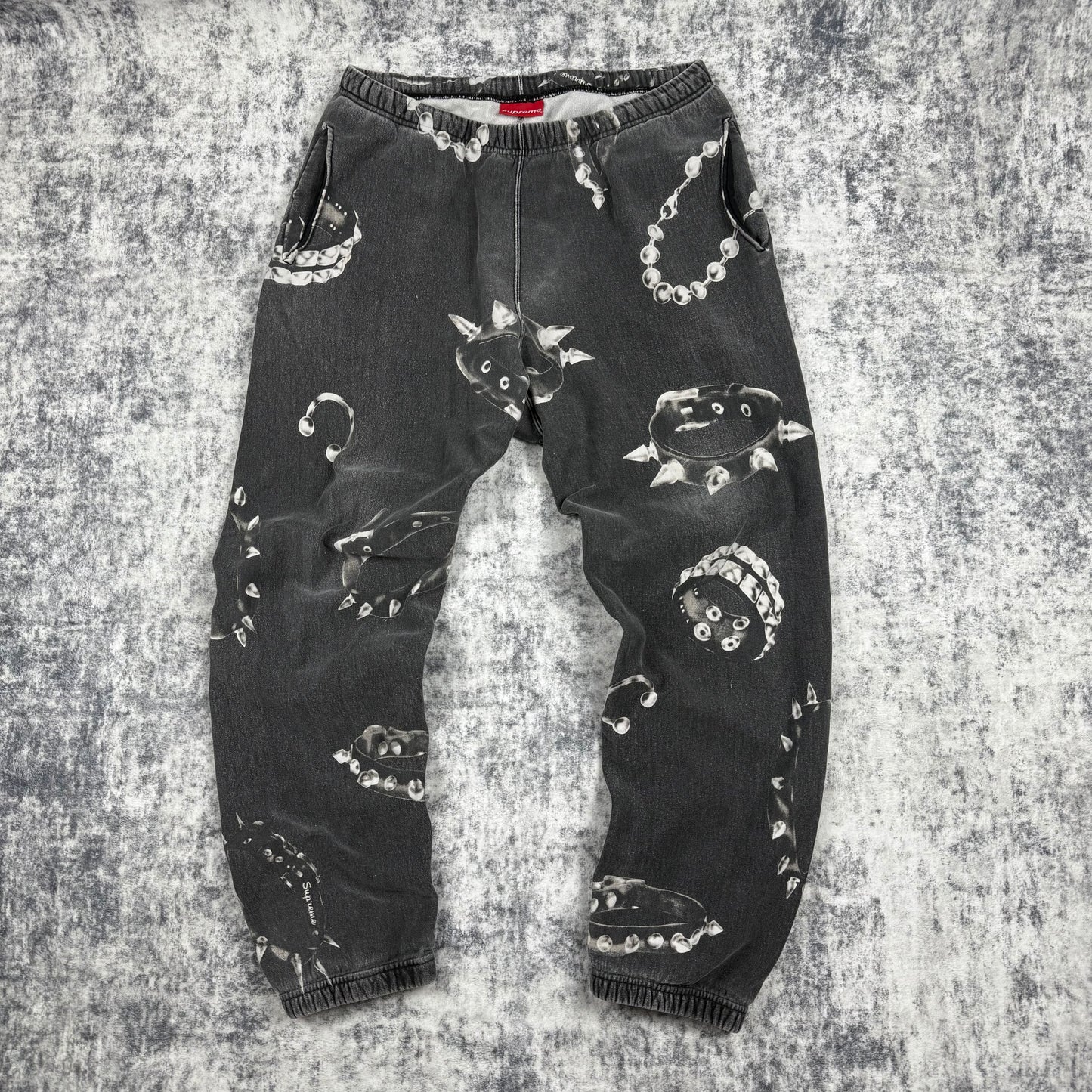 Supreme FW20 Studded Collars ‘Gray’ Sweatpants