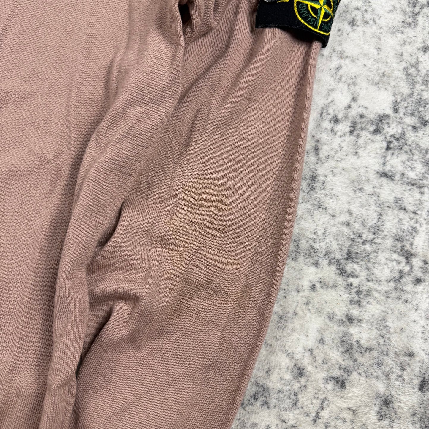 Stone Island Dust Pink Crewneck Knit Sweater