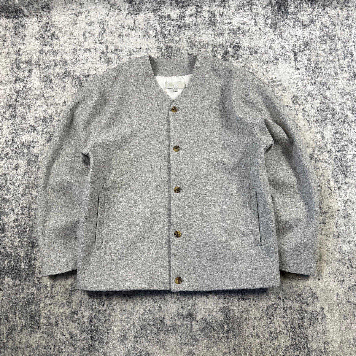 Kith Winter Classics 2024 Felted Jersey Jonah Liner Grey Jacket