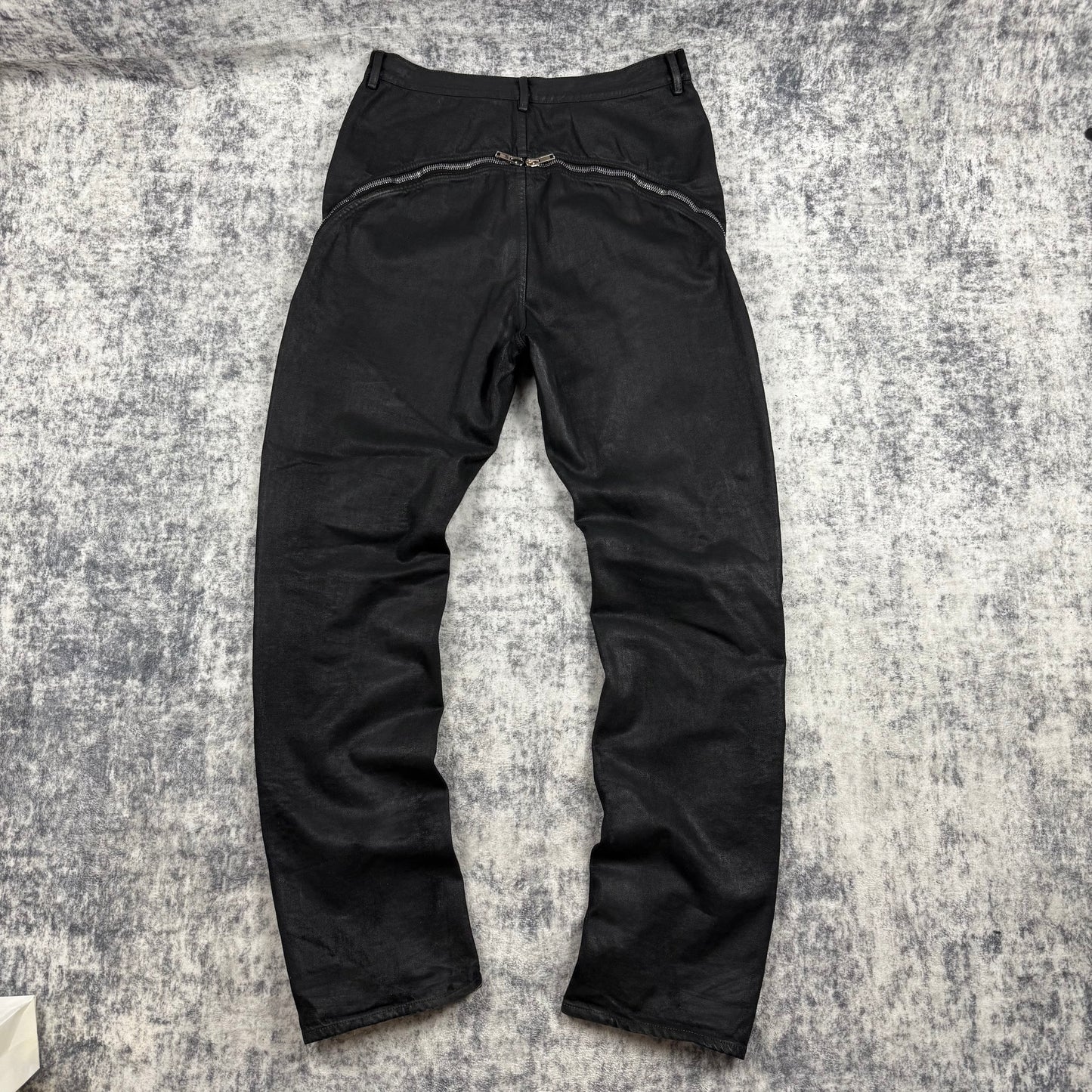 Rick Owens Bolan Banana High Slim Fit Waxed ‘Black’ Jeans