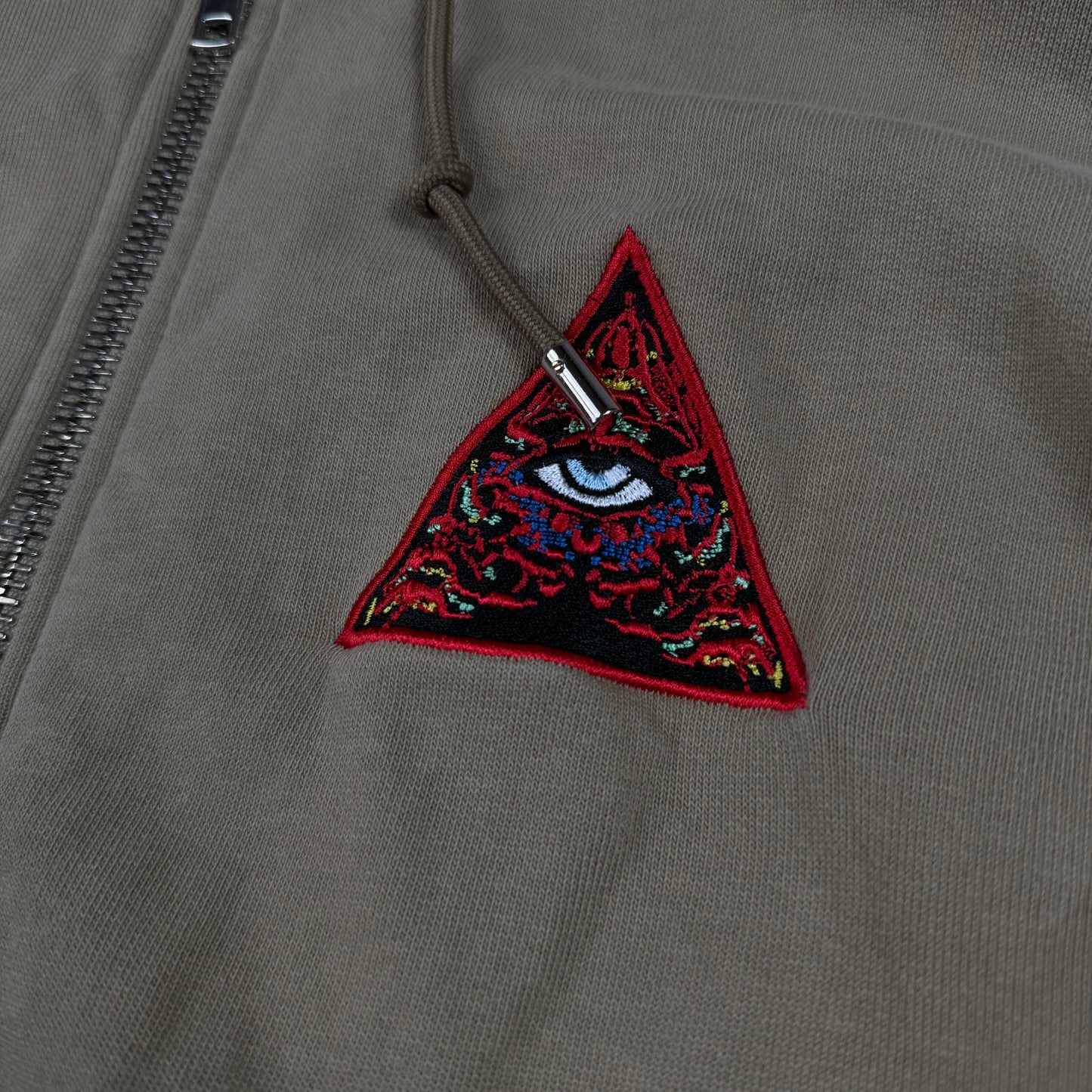 Givenchy Realize Real Eyes Real Lies Embroidered Zip Hoodie