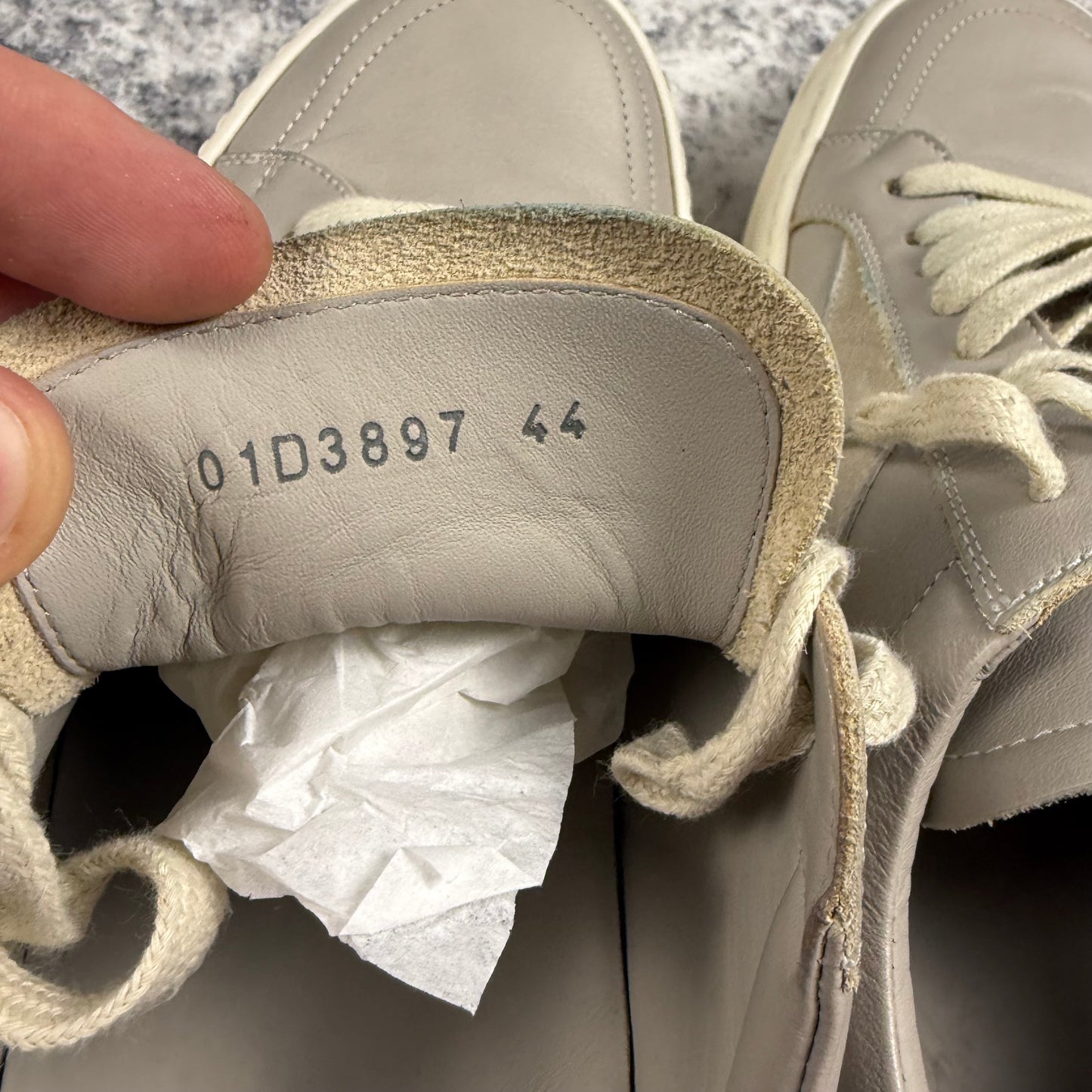 Rick Owens Vintage Vans Leather ‘Pearl’ Shoes
