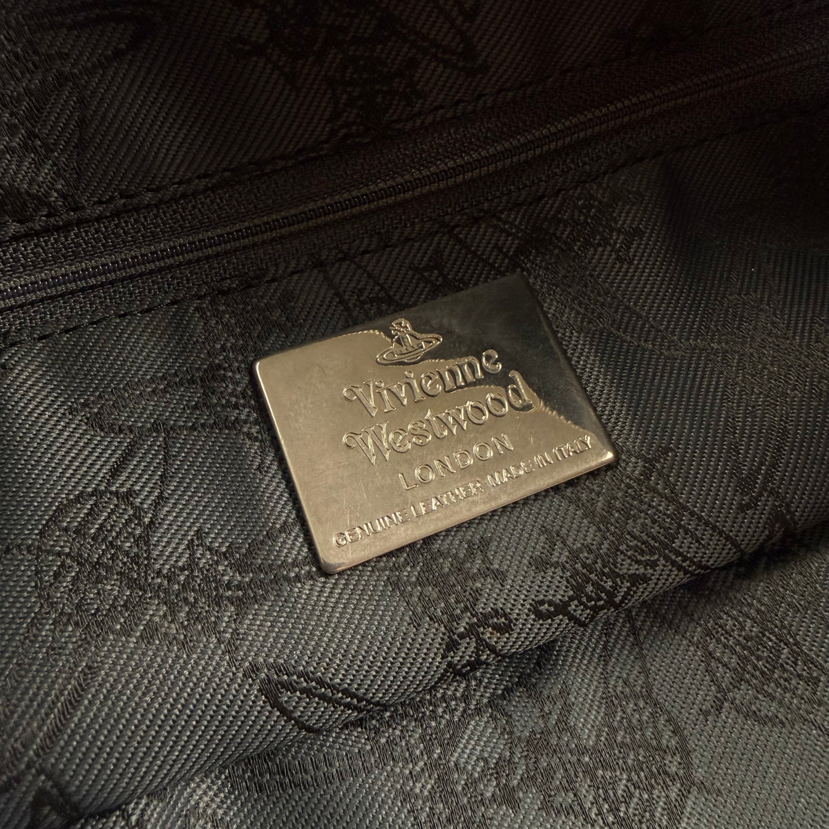 Vivienne Westwood Vintage Argyle Jacquard Orb Shoulder Bag