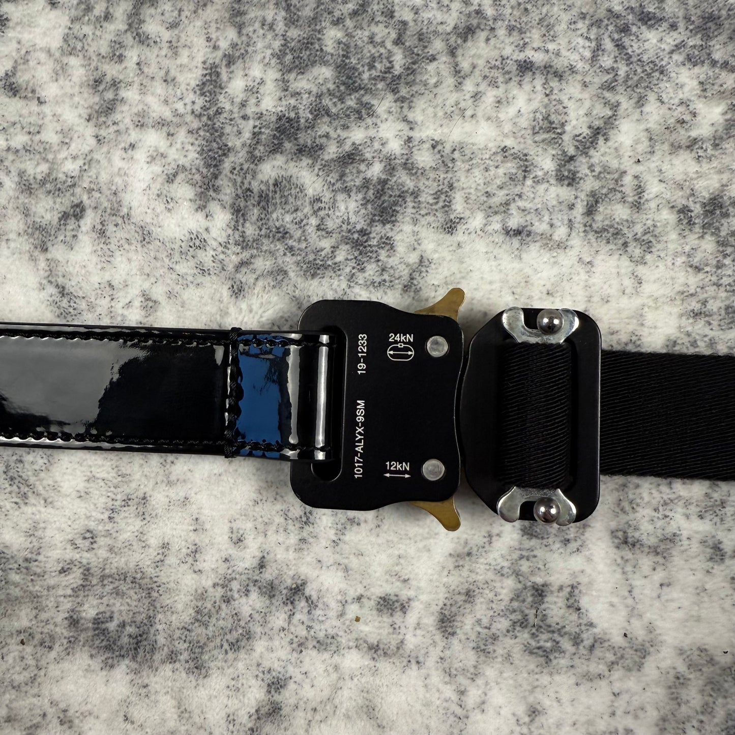 1017 Alyx 9SM Leather Rollercoaster ‘Black’ Belt