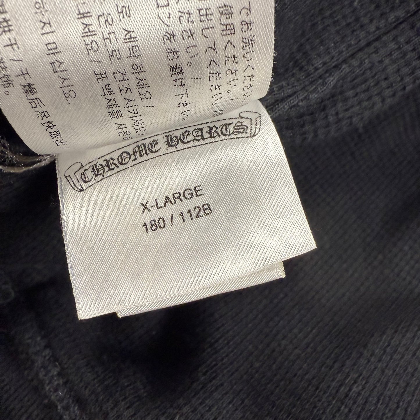 Chrome Hearts Los Angeles Thermal Horseshoe ‘Black’ Zip Hoodie