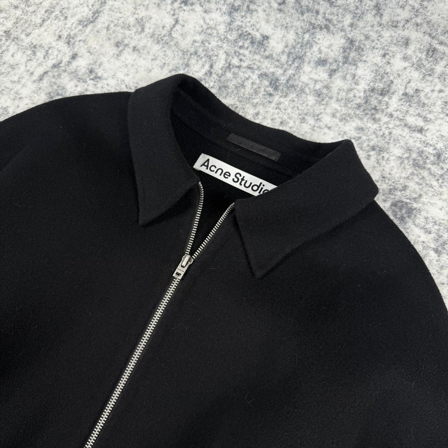 Acne Studios SS22 Doverio Wool ‘Black’ Cropped Jacket