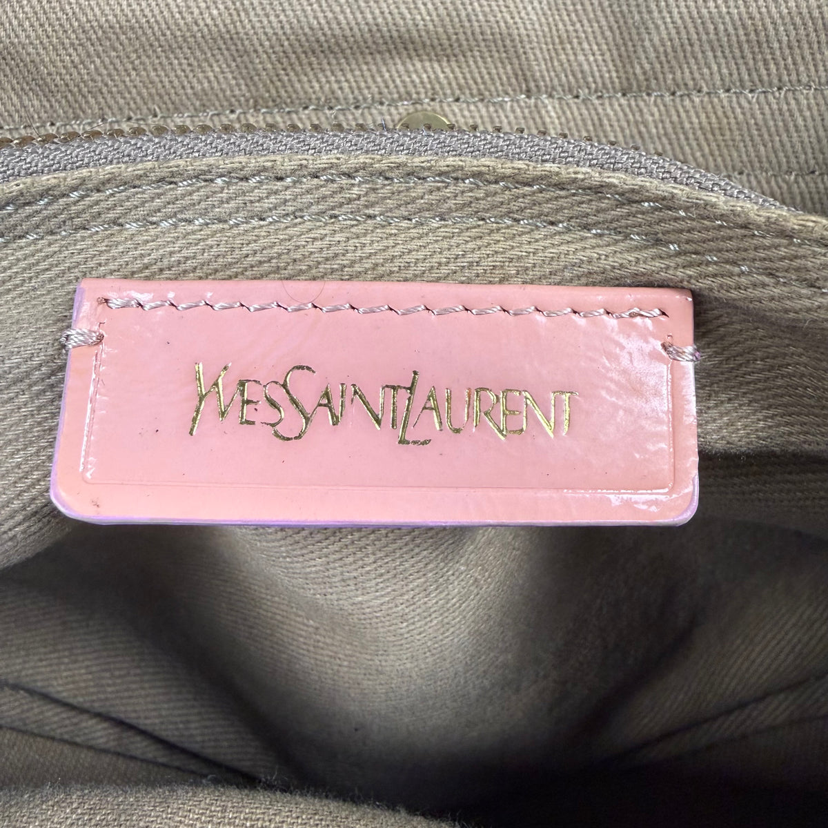 Vintage Yves Saint Laurent Muse Two Pink Patent Leather Shoulder Bag