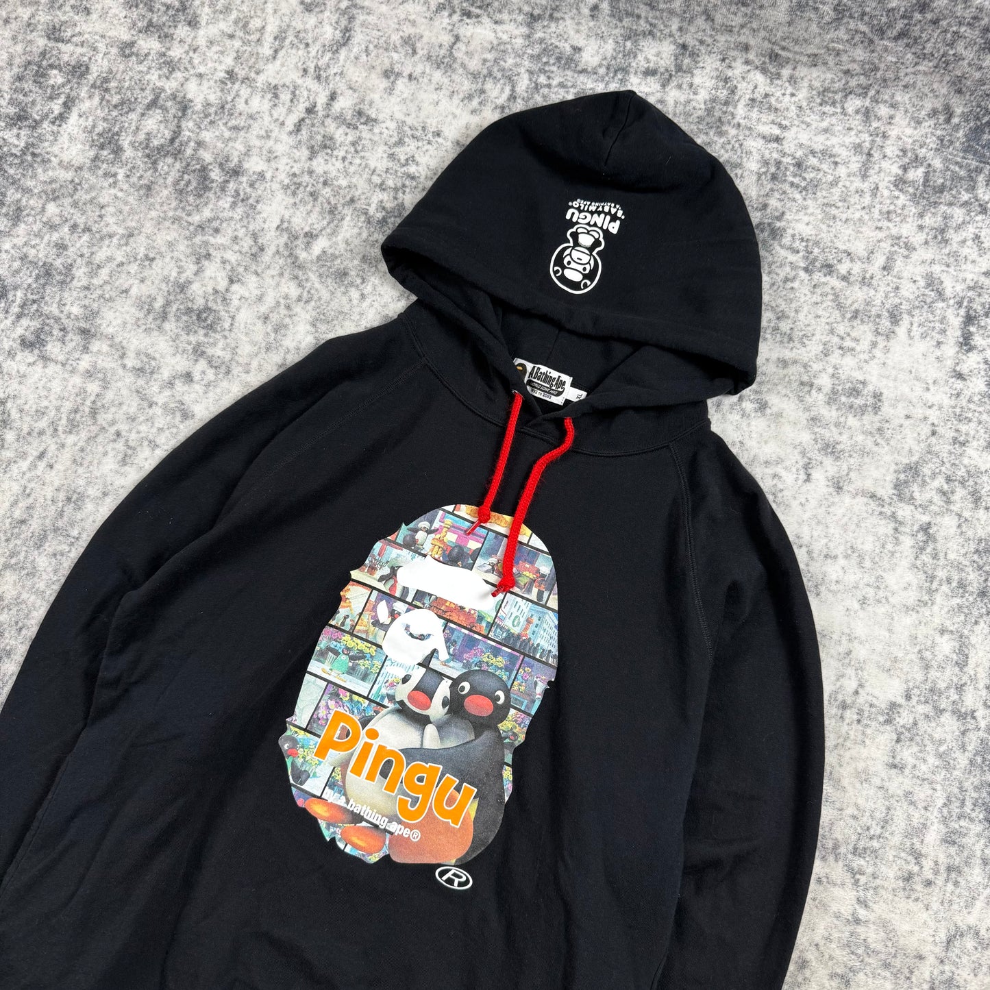 BAPE x Pingu Ape Face Logo ‘Black’ Hoodie