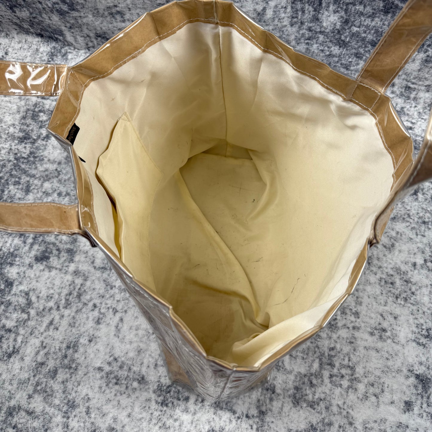 Come Des Garçons PVC Paper Tote Bag