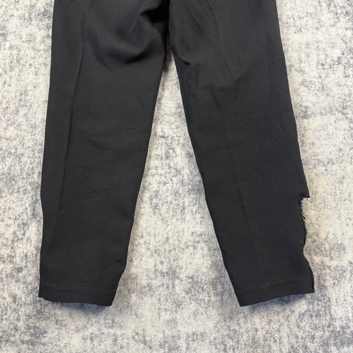 Comme des Garçons Homme Plus Black Zip Hem Trousers